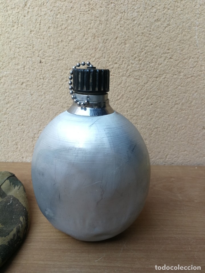 Militaria: ANTIGUA CANTIMPLORA EJ&Eacute;RCITO DE TIERRA ESPA&Ntilde;OL ALUMINIO - Foto 8