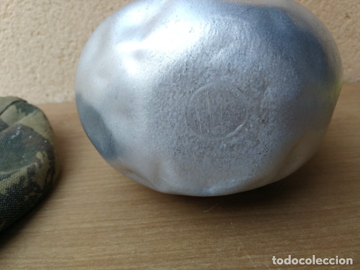 Militaria: ANTIGUA CANTIMPLORA EJ&Eacute;RCITO DE TIERRA ESPA&Ntilde;OL ALUMINIO - Foto 9