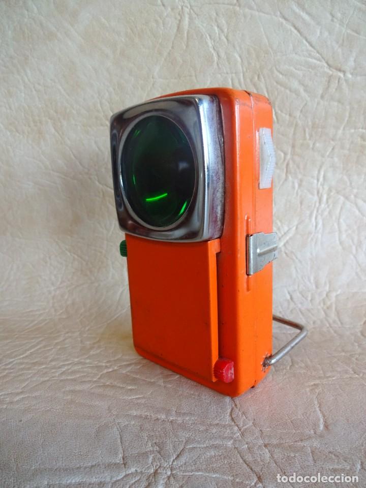 Militaria: antigua linterna militar codigo morse rojo y verde - Foto 6