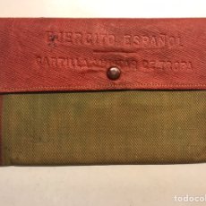 Militaria: EJÉRCITO ESPAÑOL. FUNDA EN PIEL Y TEXTIL. PORTA DOCUMENTOS.. (H.1950?)