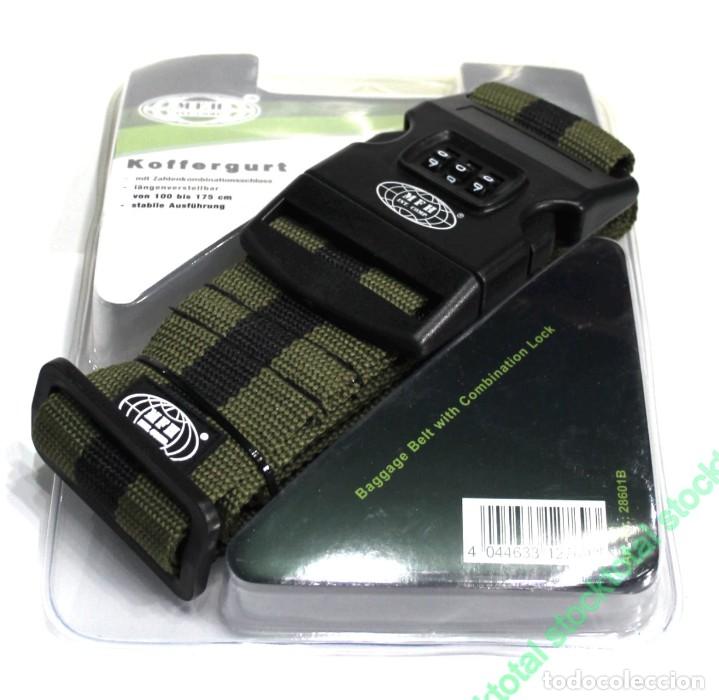 Militaria: CORREA EQUIPAJE CIERRE COMBINACION AJUSTABLE 5CMS ANCHO 28601B - Foto 4