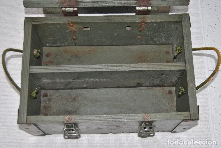 Militaria: CAJA DE MADERA DEL EJERCITO FRANCES - Foto 4