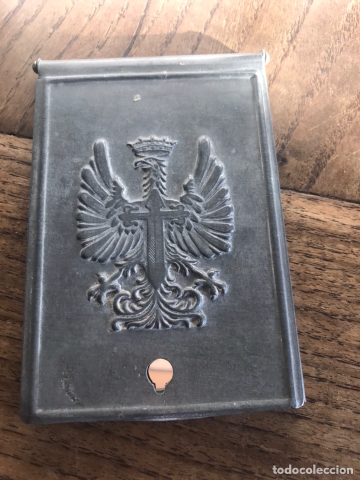 Militaria: Espejo met&aacute;lico ej&eacute;rcito espa&ntilde;ol - Foto 1