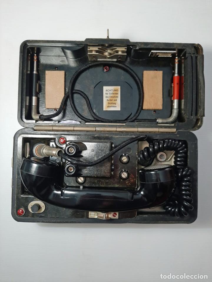 Militaria: TEL&Eacute;FONO DE CAMPA&Ntilde;A DEL EJ&Eacute;RCITO ALEM&Aacute;N. - Foto 1