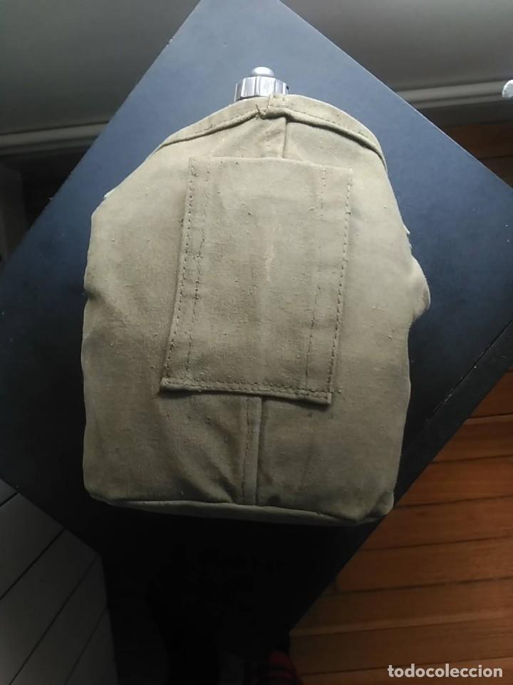 Militaria: Cantimplora de campa&ntilde;a con funda - Foto 2