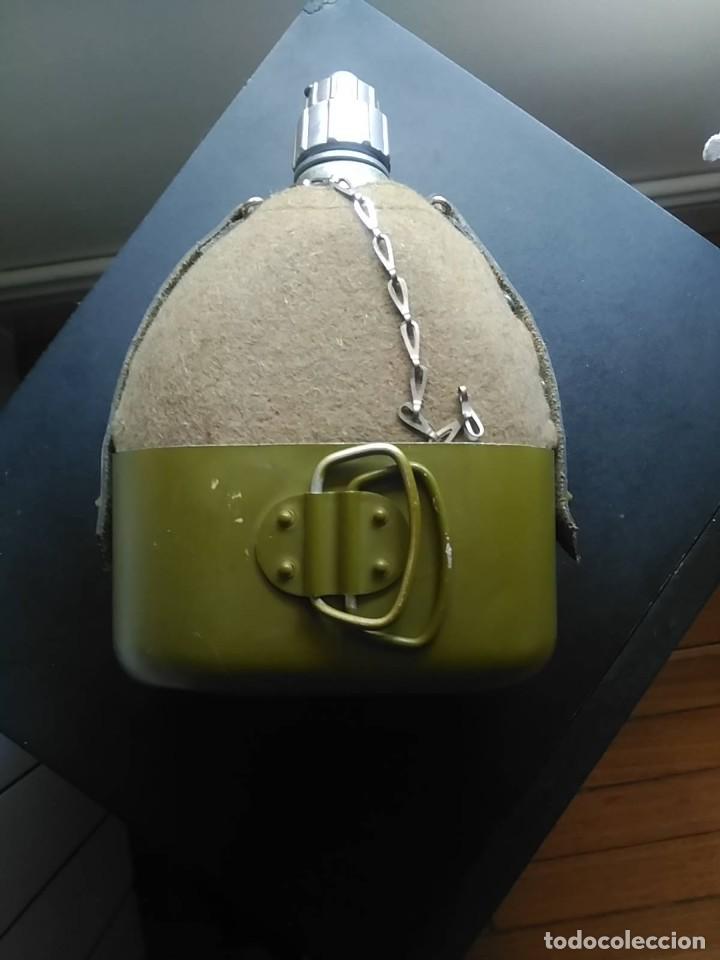 Militaria: Cantimplora de campa&ntilde;a con funda - Foto 4