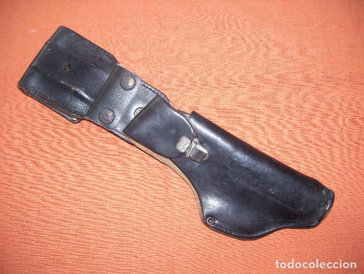 Militaria: Funda de cuero negro Makarov