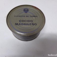 Militaria: LATA COCIDO MADRILEÑO EJERCITO DE TIERRA ESPAÑOL COMIDAS DE CAMPAÑA. Lote 237154310