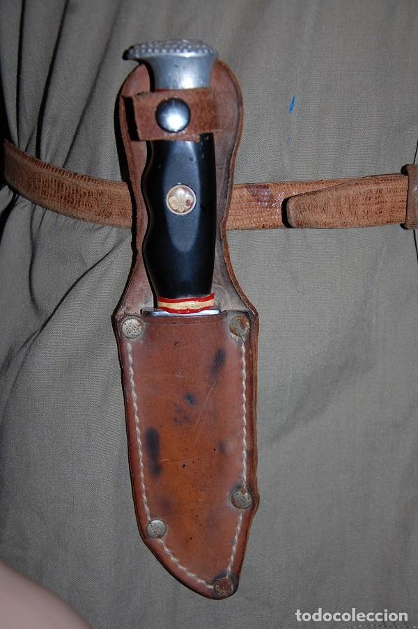 Militaria: CAMISA Y COMPLEMENTOS DE BOY SCOUT ESPA&Ntilde;A-MACHETE CANTIMPLORA Y BOINA- - Foto 5