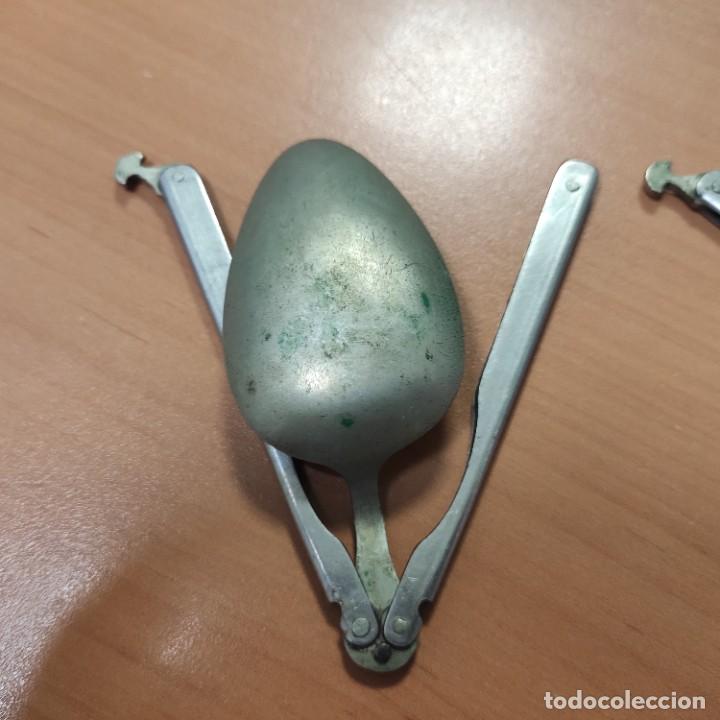 Militaria: ANTIGUOS CUBIERTOS PLEGABLES DEL EJERCITO - Foto 9