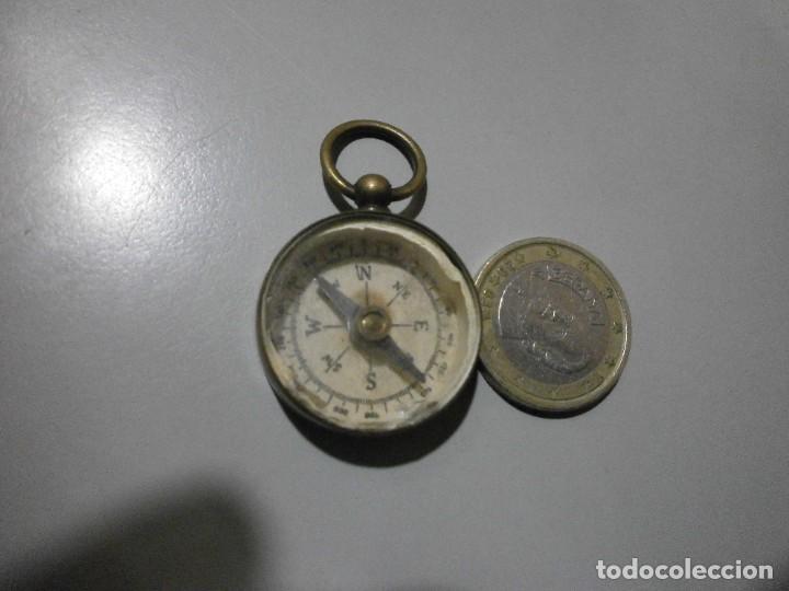 Militaria: antigua brujula de laton - Foto 1
