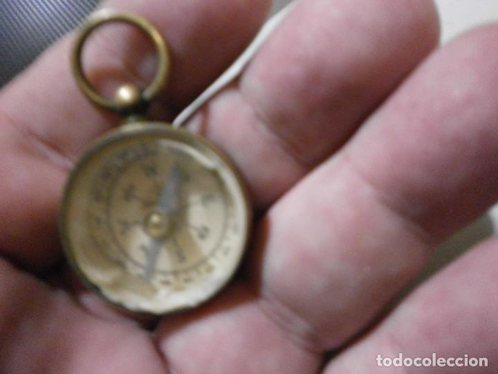Militaria: antigua brujula de laton - Foto 3
