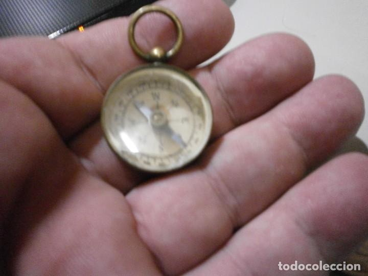 Militaria: antigua brujula de laton - Foto 4