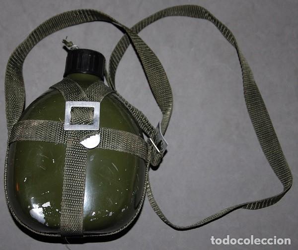 Militaria: CANTIMPLORA DE ALUMINO ESMALTADA CON CORREAJE - Foto 1