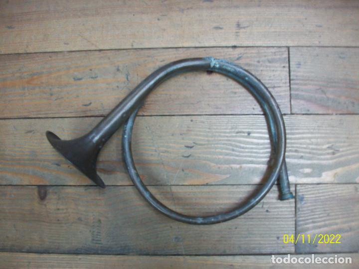 Militaria: ANTIGUO CORNETIN DE CAZA - Foto 1