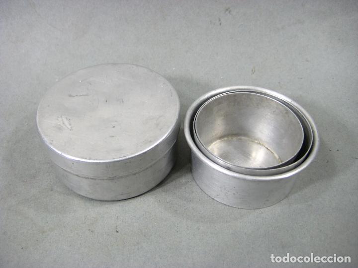 Militaria: ANTIGUO VASO DE ALUMINIO PLEGABLE - Foto 4