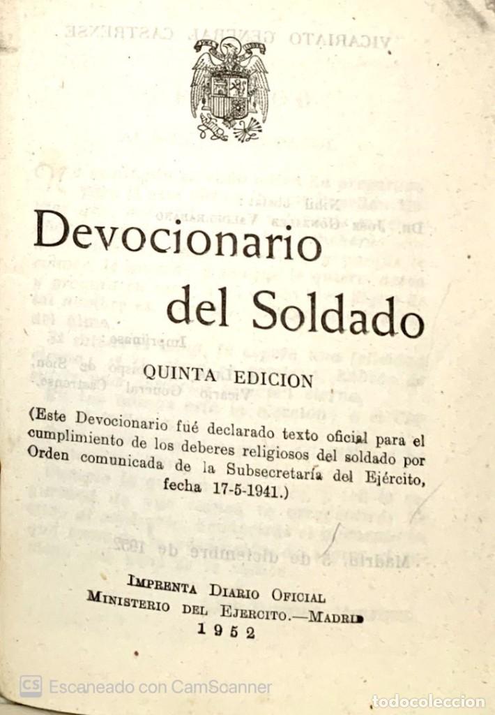 Militaria: DEVOCIONARIO DEL SOLDADO - Foto 2