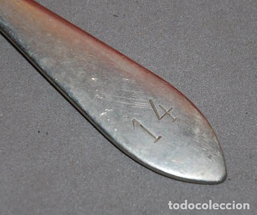Militaria: ANTIGUA CUCHARA NUMERADA - Foto 1