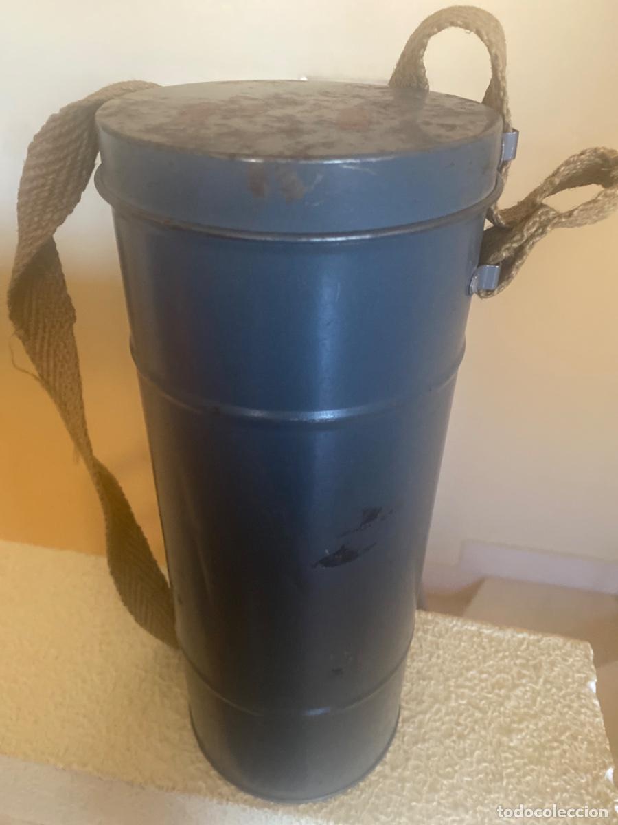 Militaria: Bote de m&aacute;scara antigas francesa. - Foto 1