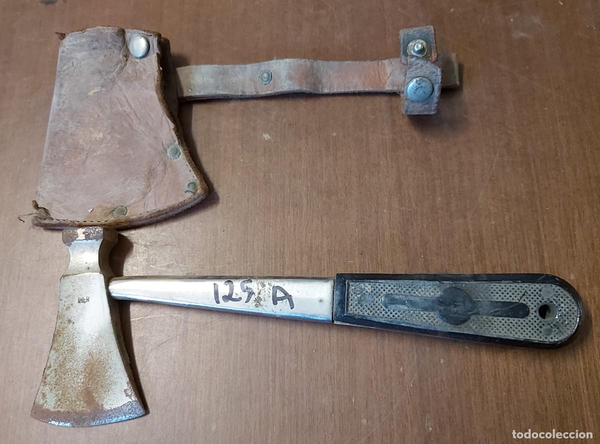 Militaria: Hacha martillo con funda, 22 cm - Foto 1