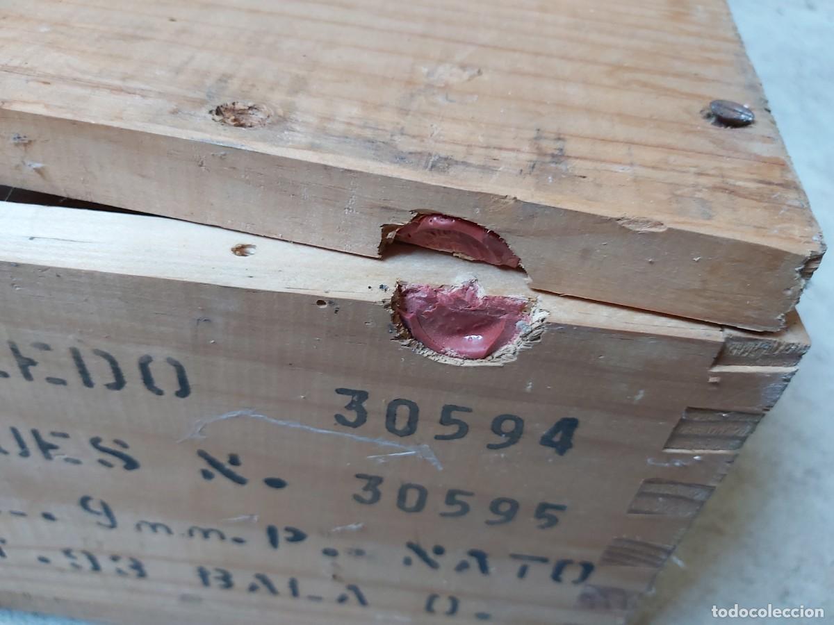 Militaria: Caja de madera, militar - Foto 4