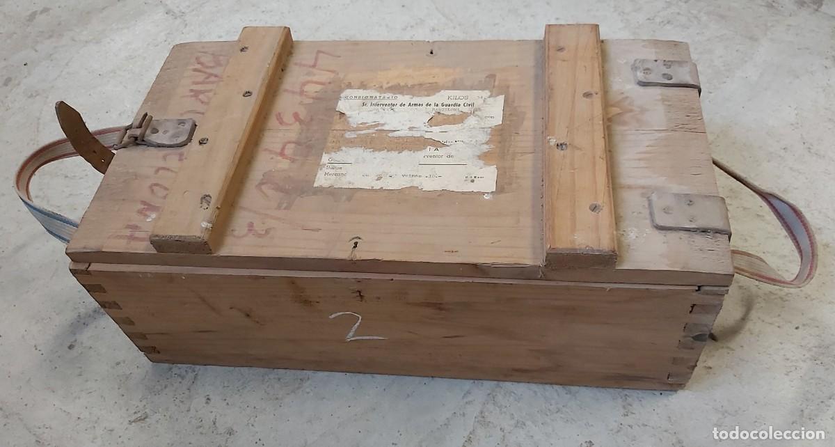 Militaria: Caja de madera, militar - Foto 1