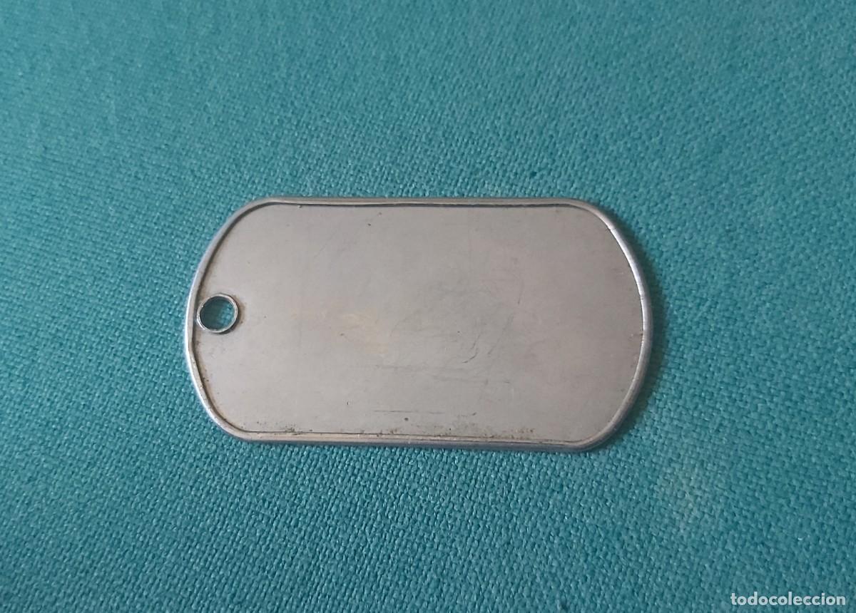 Militaria: Chapa de identificaci&oacute;n en blanco - Foto 1