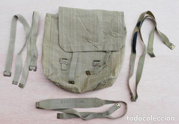 Militaria: ORIGINAL WWII BRITISH P37 CANVAS LARGE PACK - Foto 1