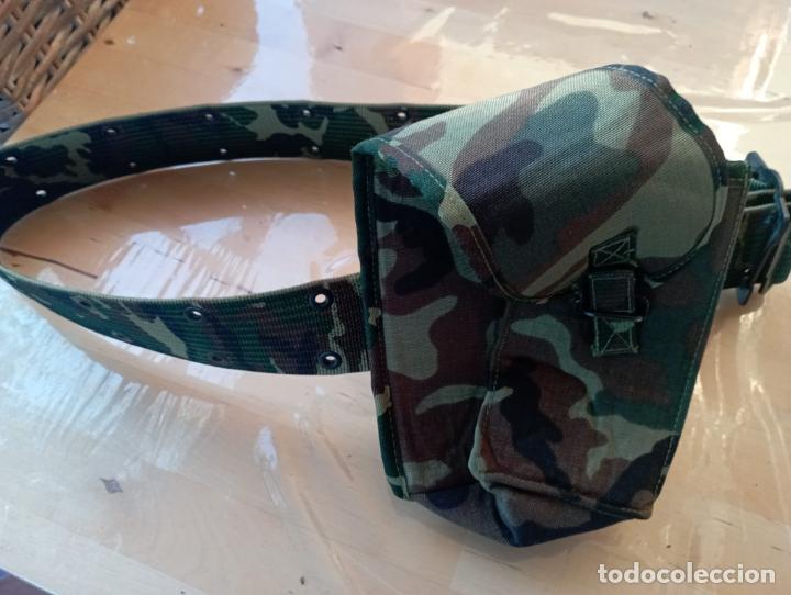 Militaria: CINTURON CON BOLSA CONTENEDORA. - Foto 3