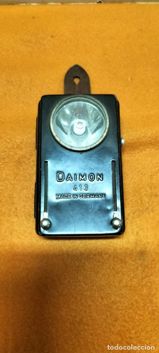 Militaria: Linterna, con control deslizante rojo y verde *+Daimon 413 *FLASHLIGHT - Foto 1