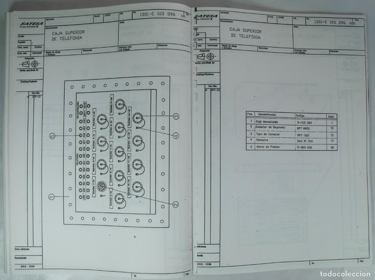 Militaria: PROGRAMA OLIMPO LISTADO DE REPUESTOS. ERICSSON 1991 - Foto 2
