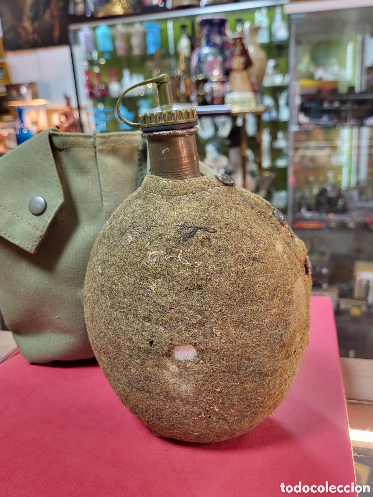 Militaria: ANTIGUA CANTIMPLORA MILITAR - Foto 4