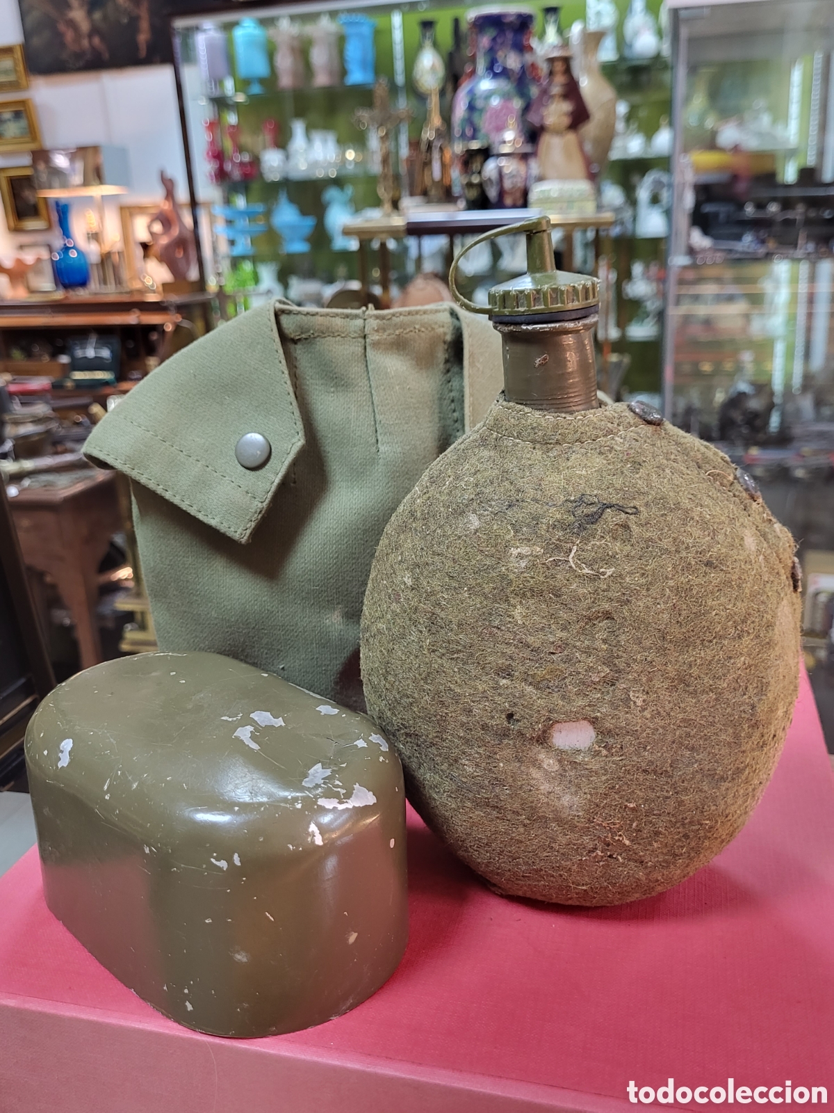 Militaria: ANTIGUA CANTIMPLORA MILITAR - Foto 5