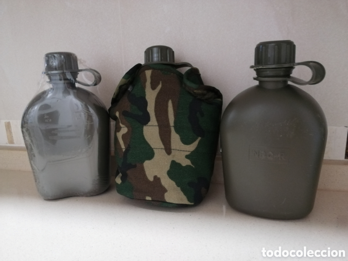 Militaria: LOTE 3 CANTIMPLORA EJ&Eacute;RCITO - Foto 1