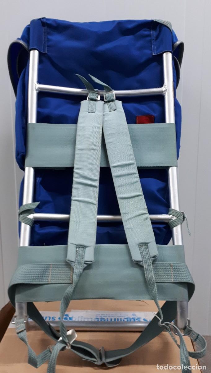 Militaria: 7 Parte posterior con el esqueleto de aluminio, correas de hombro acolchadas, cintur&oacute;n lumbar y malla espaciadora - Foto 7
