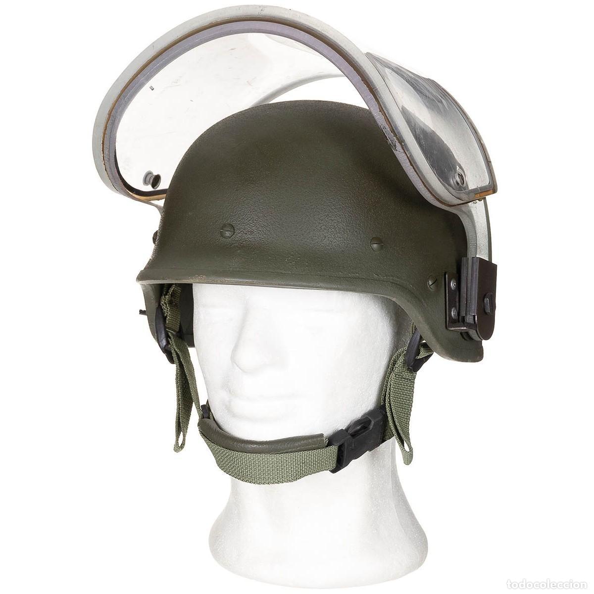 Militaria: CASCO BALISTICO CON VISERA EJERCITO ITALIANO - Foto 2