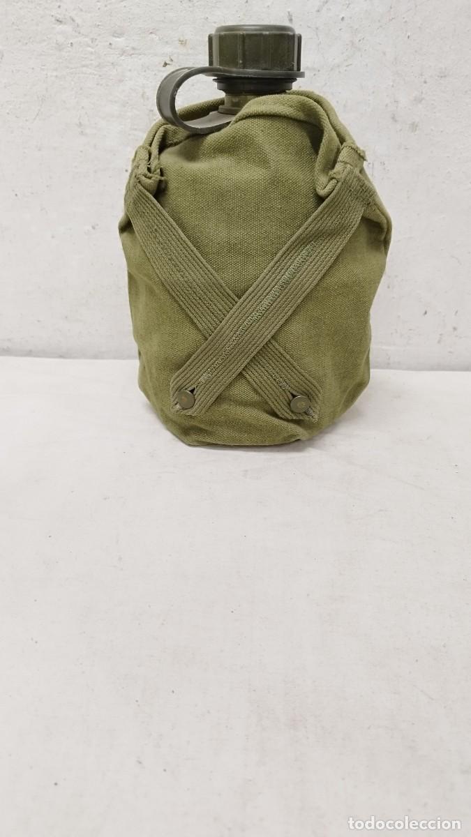 Militaria: Antigua cantimplora militar,con su funda - Foto 1