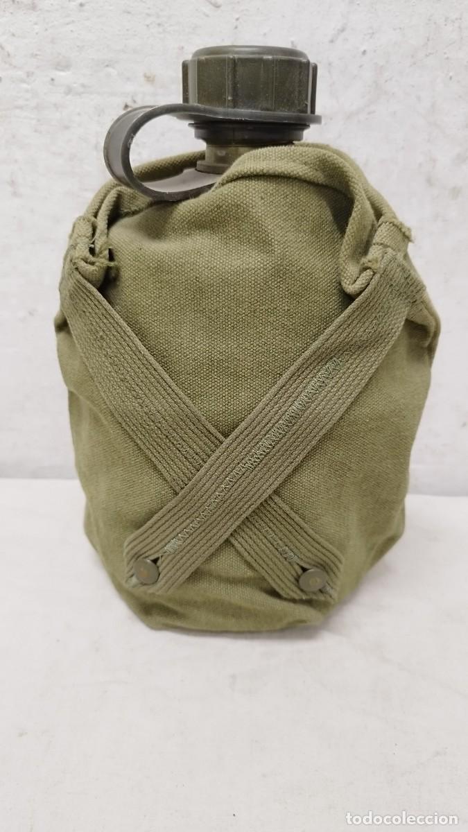 Militaria: Antigua cantimplora militar,con su funda - Foto 2