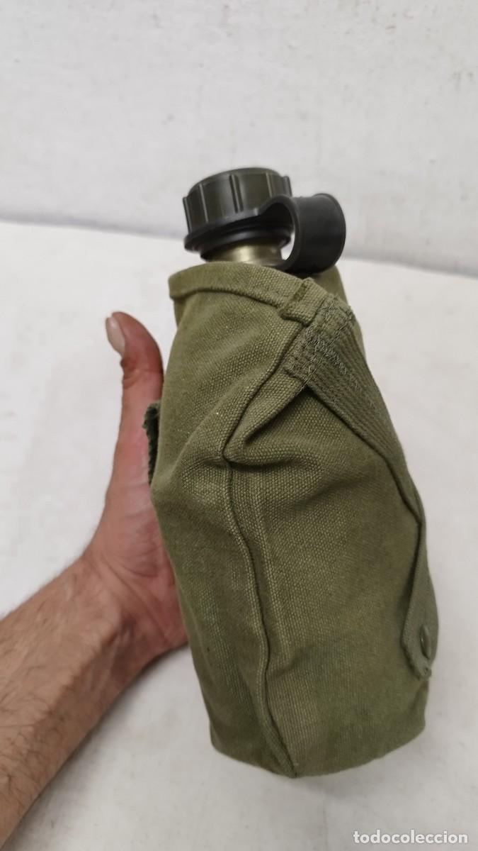 Militaria: Antigua cantimplora militar,con su funda - Foto 4