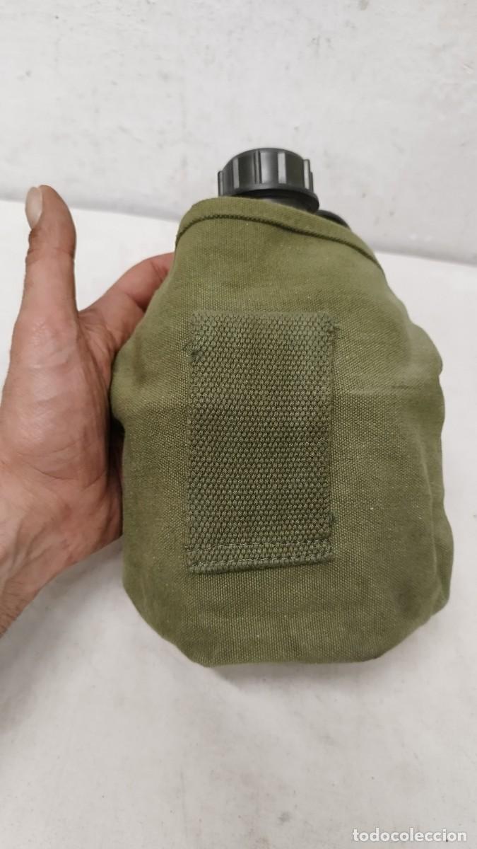 Militaria: Antigua cantimplora militar,con su funda - Foto 5
