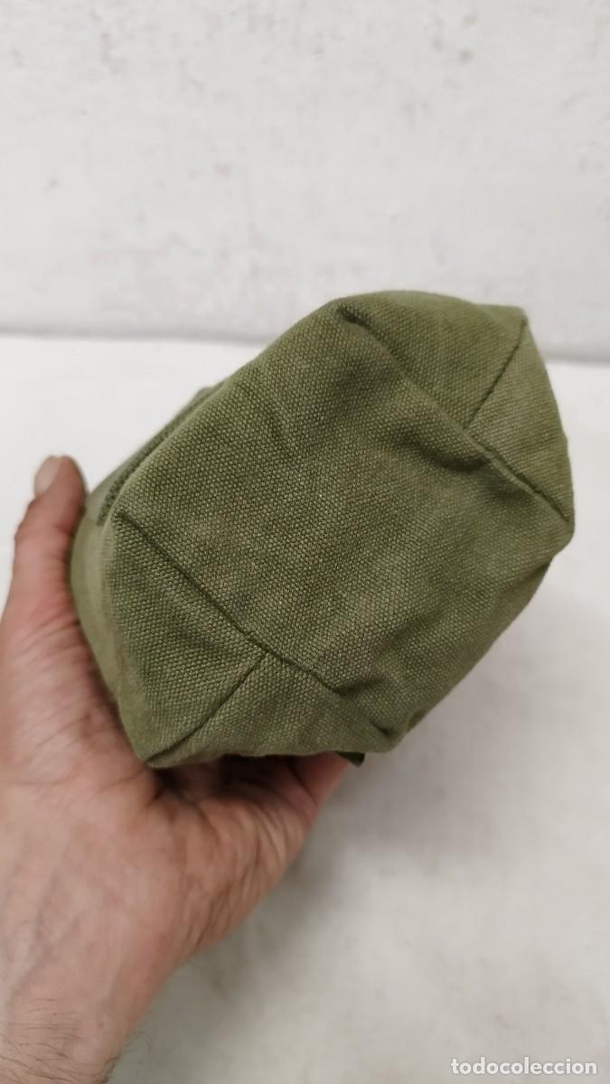 Militaria: Antigua cantimplora militar,con su funda - Foto 6