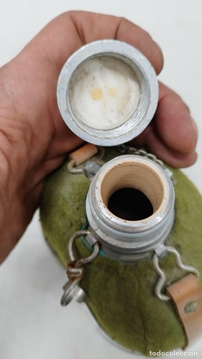 Militaria: Antigua cantimplora militar,con su funda y cacillo - Foto 7