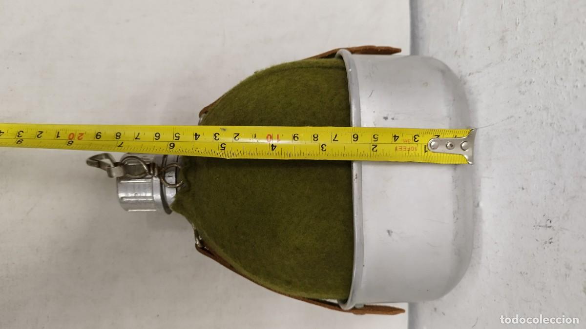 Militaria: Antigua cantimplora militar,con su funda y cacillo - Foto 8