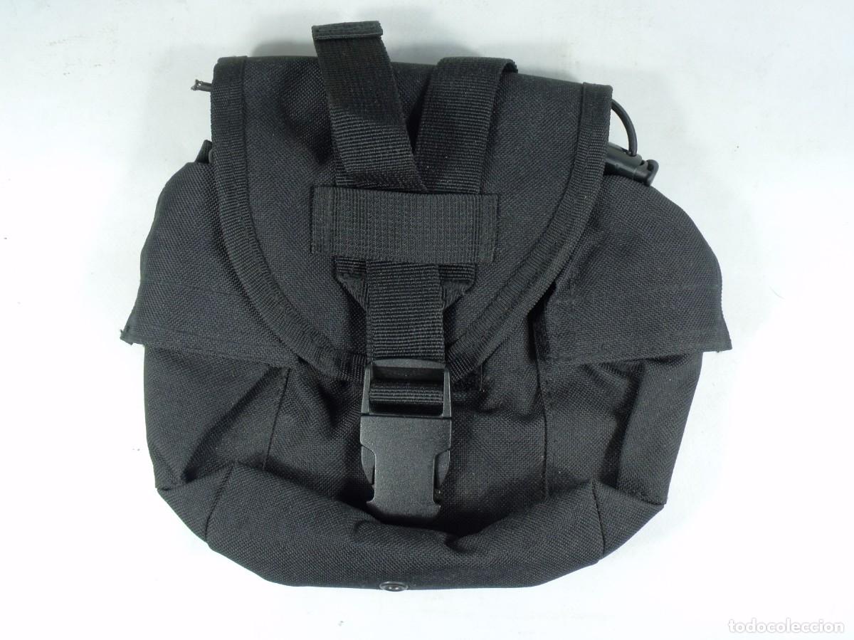 Militaria: FUNDA CANTIMPLORA NEGRA MFH NUEVA A ESTRENAR - Foto 1