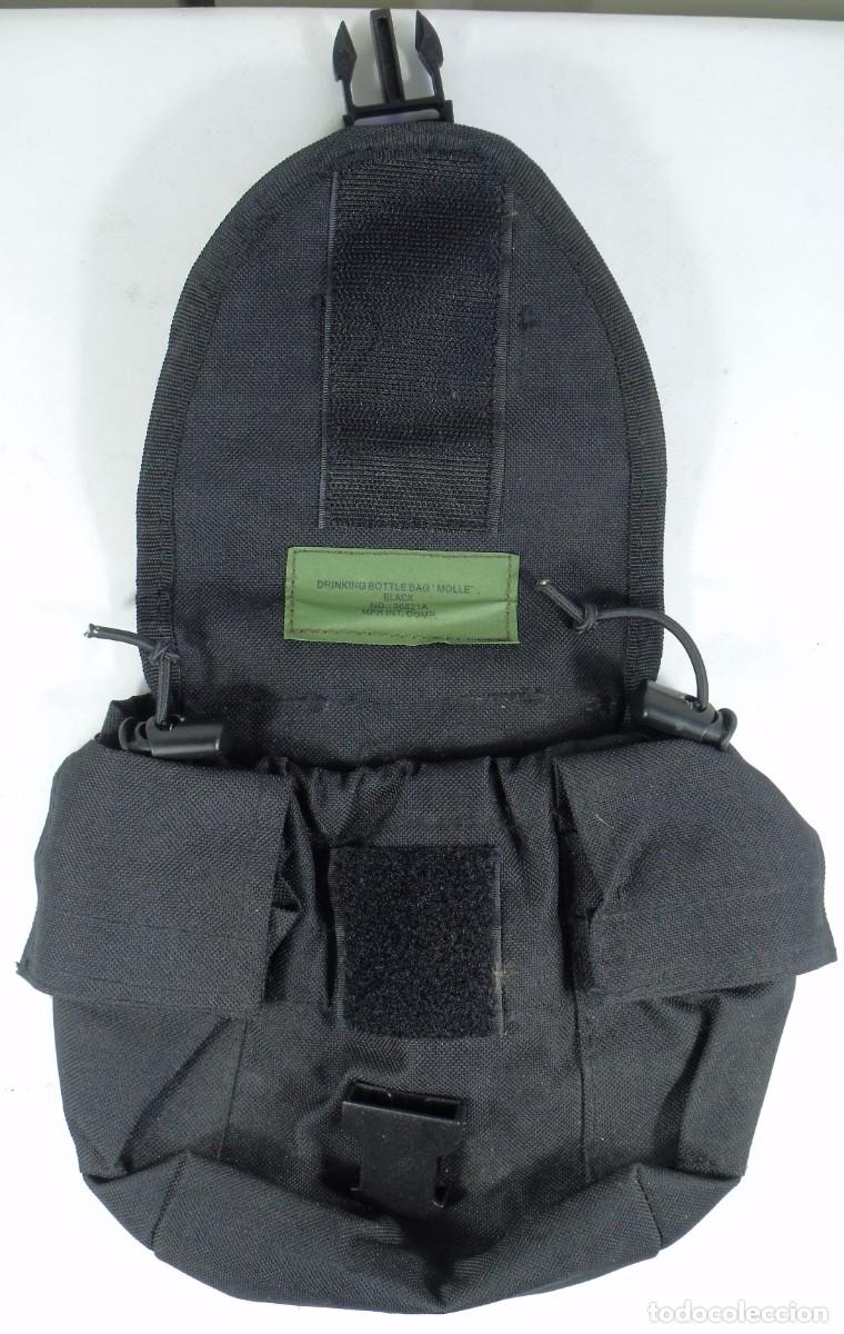 Militaria: FUNDA CANTIMPLORA NEGRA MFH NUEVA A ESTRENAR - Foto 2