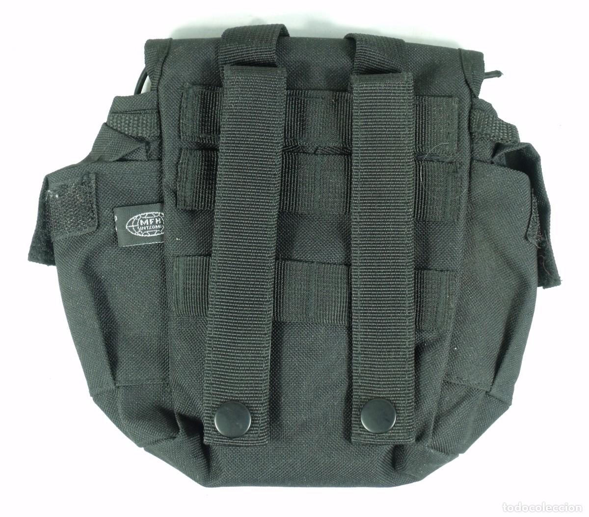 Militaria: FUNDA CANTIMPLORA NEGRA MFH NUEVA A ESTRENAR - Foto 3