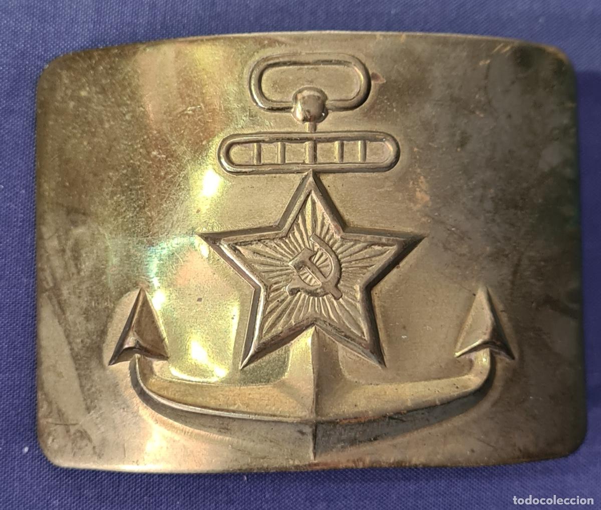 Militaria: URSS. Hebilla de la marina sovi&eacute;tica. A&ntilde;os 80as.