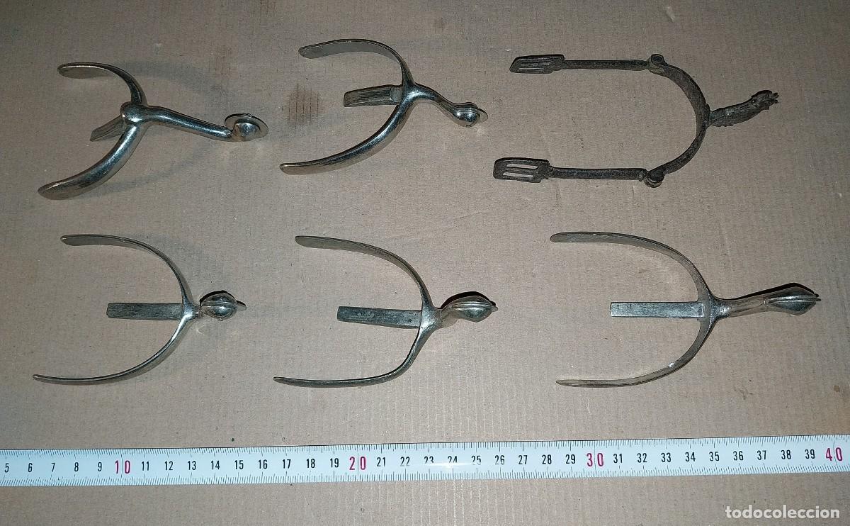 Militaria: Lote de 6 espuelas. Ej&eacute;rcito Espa&ntilde;ol - Foto 3