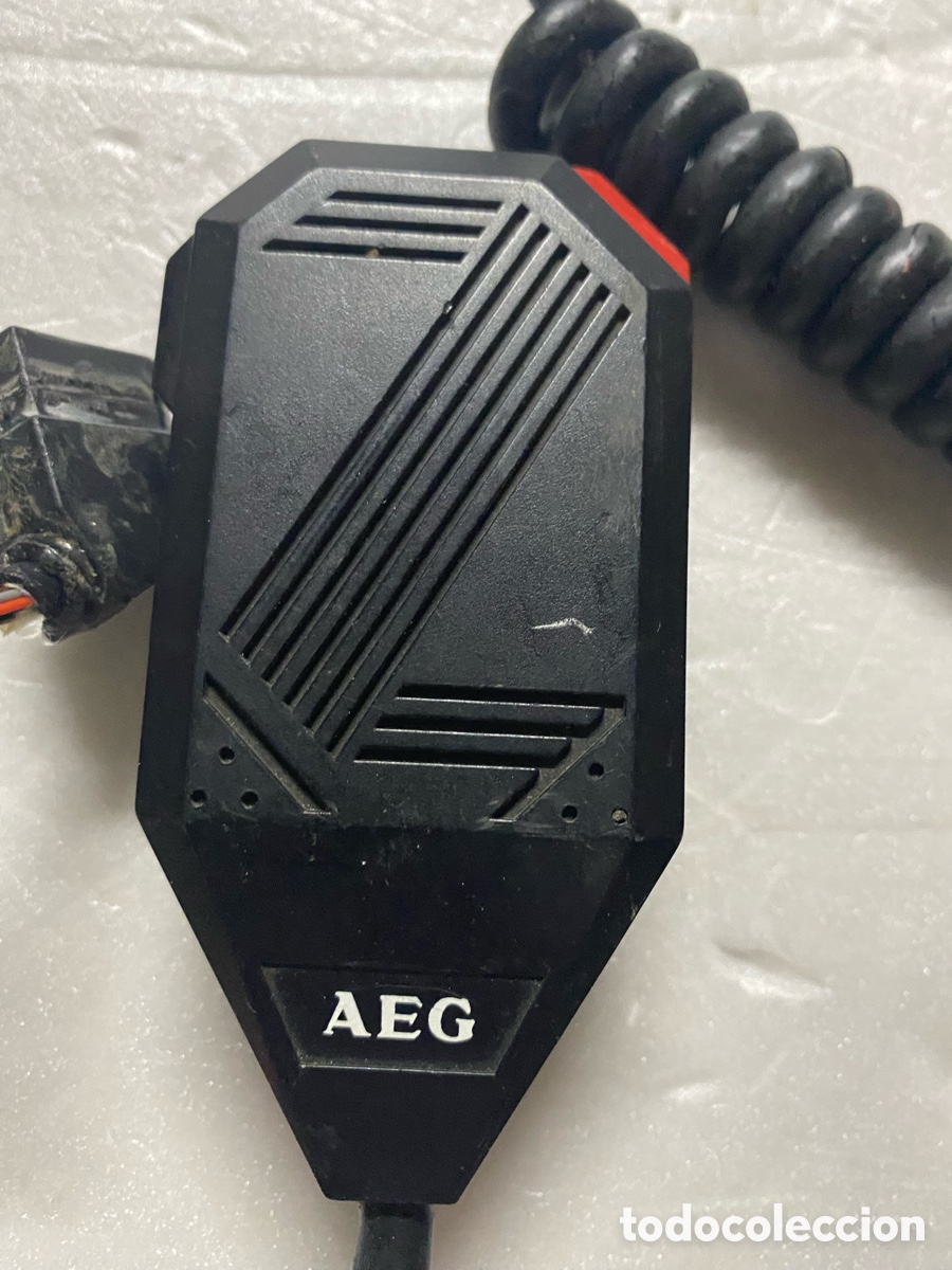 Militaria: MICR&Oacute;FONO PARA ESTACI&Oacute;N EMISORA AEG - Foto 2