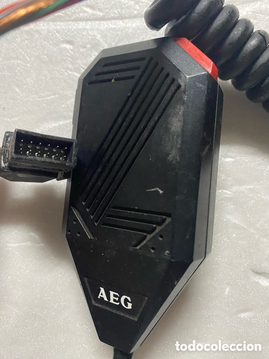 Militaria: MICR&Oacute;FONO PARA ESTACI&Oacute;N EMISORA AEG - Foto 3